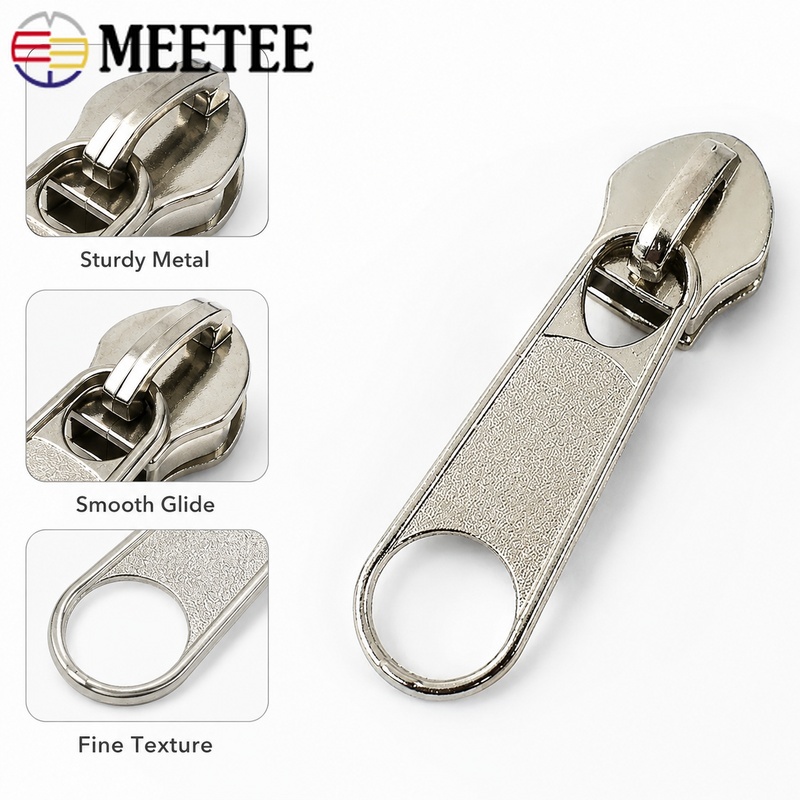 Home Textiles Factory - 50/100Pcs 5# Nylon Zipper Sliders Metal